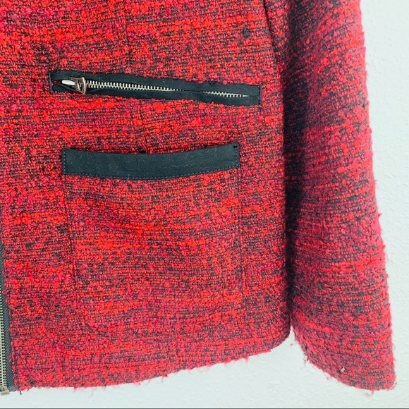 Lucky Brand Slouchy Long Moto Jacket Size L EUC - Picture 5 of 8